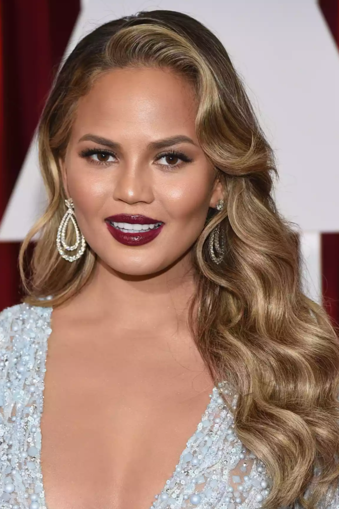 Long, Wavy Layers With Boosted Side Bangs