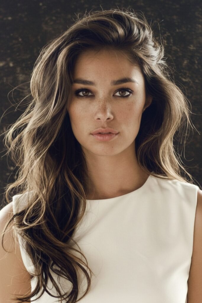 Loose Beach Waves with Deep Side Part