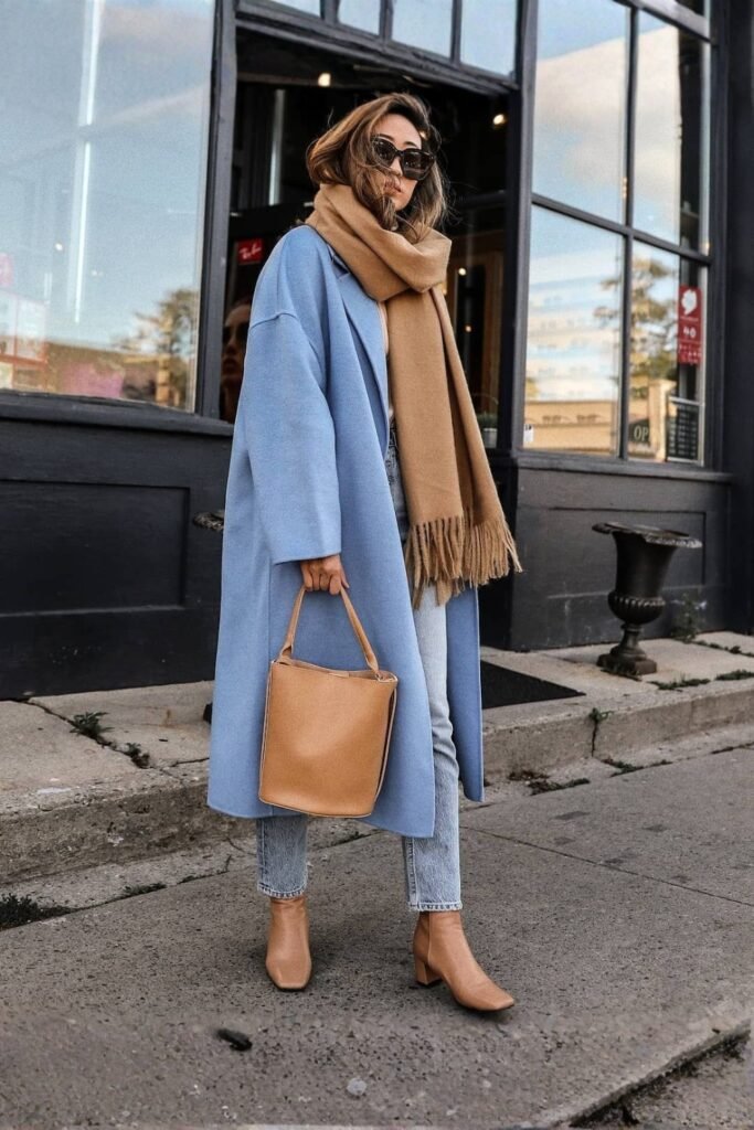 Oversized Wool Coat Layering