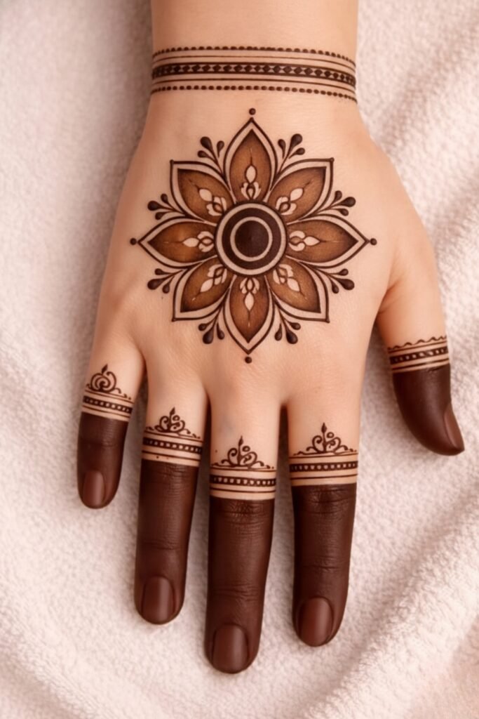 Petite Mandala Back Hand Accent