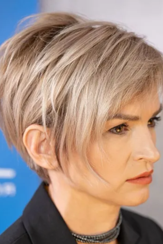 Pixie Cut With Side Bangs