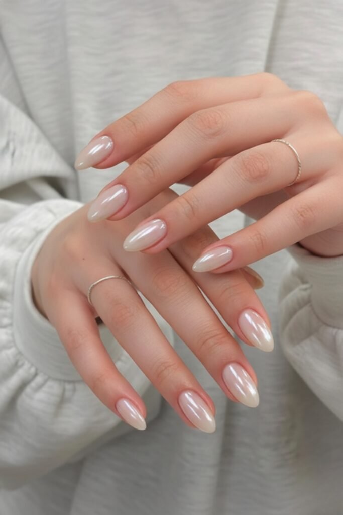 Short Almond Simple Beauty