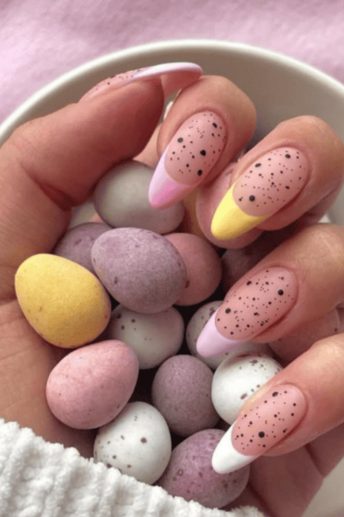 Short Baby Blue Mani