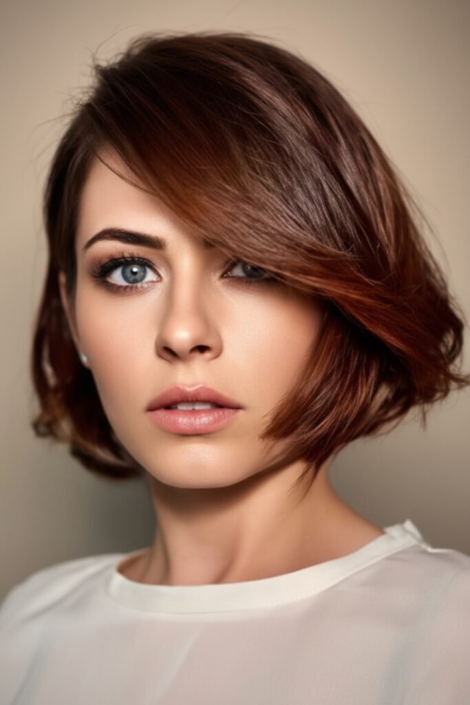 Short Bob with Right Side Part