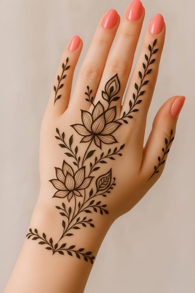 Single Vine Back Hand Elegance