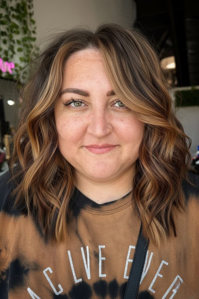 Soft Waves Shoulder Length Haircut