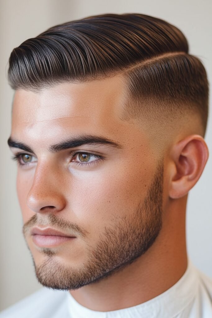 The Precision Side Part Fade
