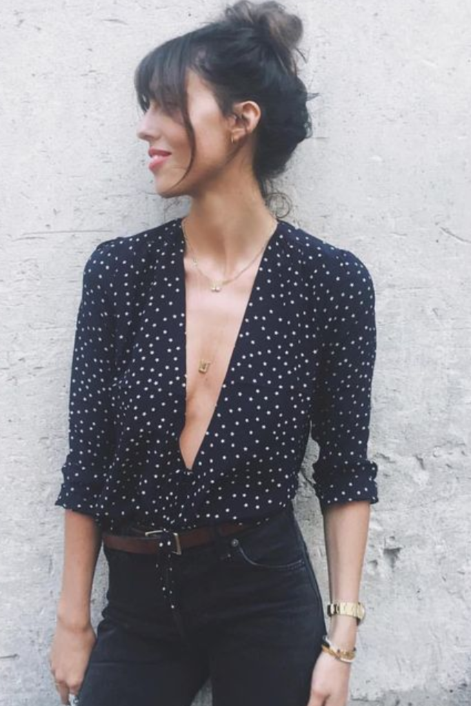 Tucked Style With High-Waisted Skinny Bottoms