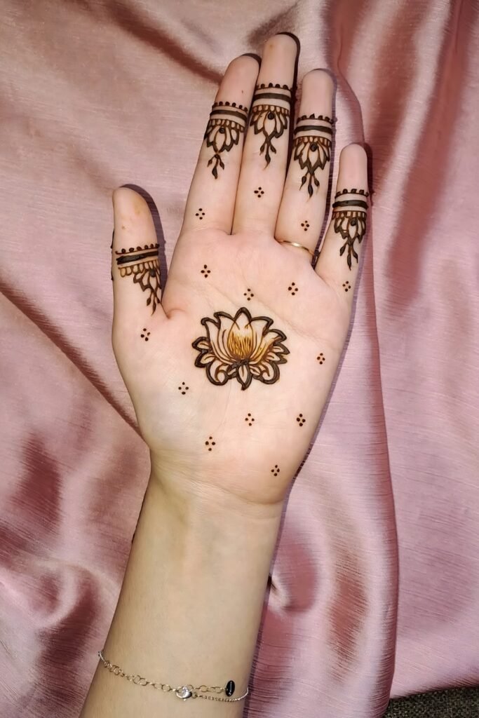 Understated Minimalist Lotus Bloom