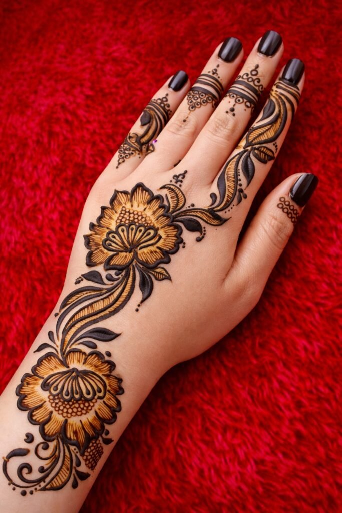 Warm Intricate Floral Fusion