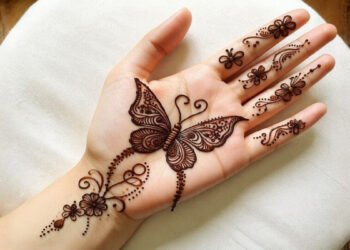 Amazing Butterfly Mehndi Design