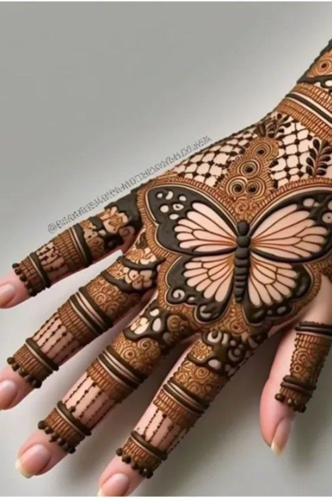 Bridal Heavy Coverage Butterfly Mehndi