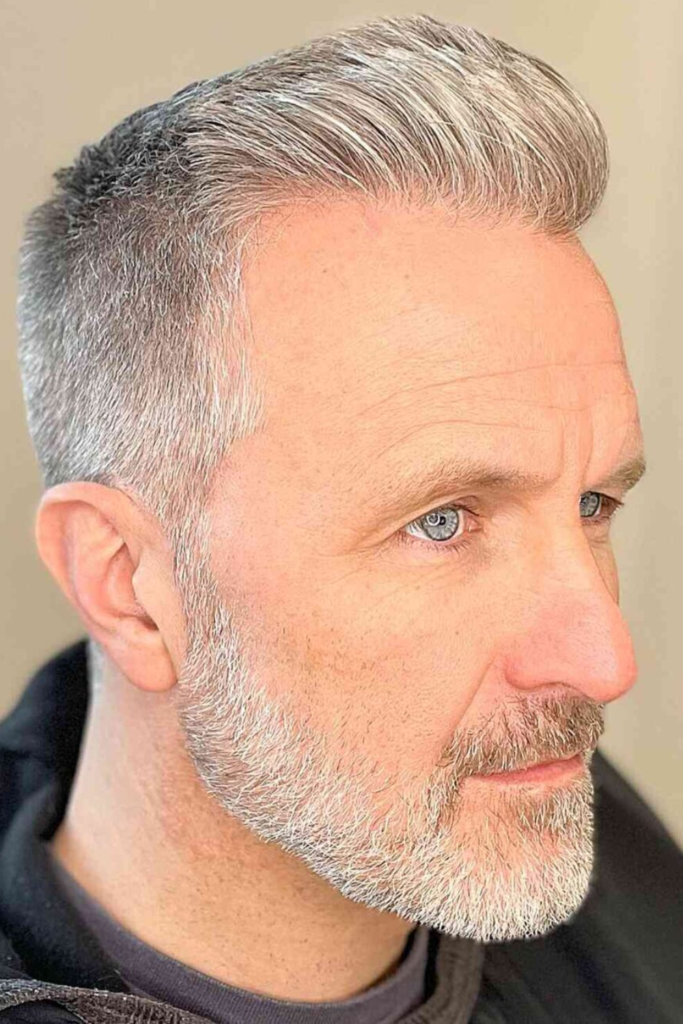 Brushed-Back Crew Cut