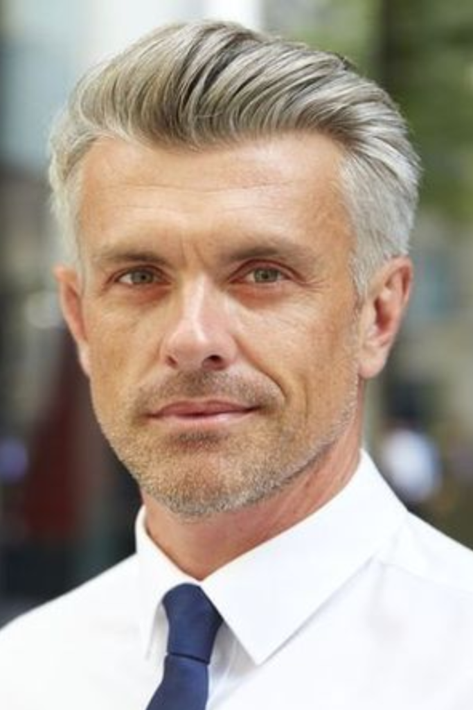 Brushed Forward Side-Swept Style
