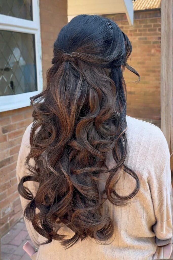 Bumped Twist Half-Updo