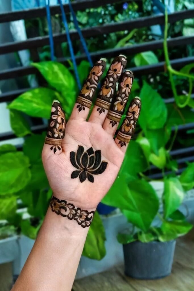 Central Palm Lotus Radiance