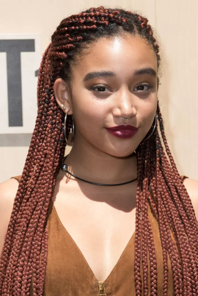 Chocolate Copper Braided Look