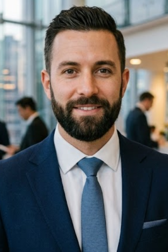 Corporate Beard on an oblong face