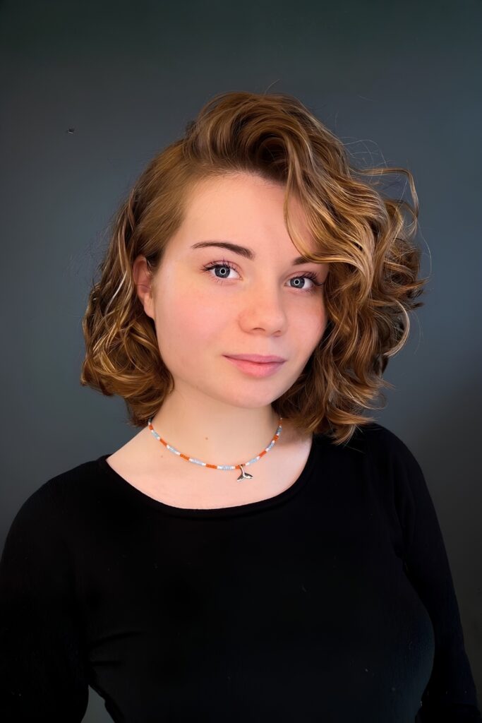 Curly Bob with Side Part
