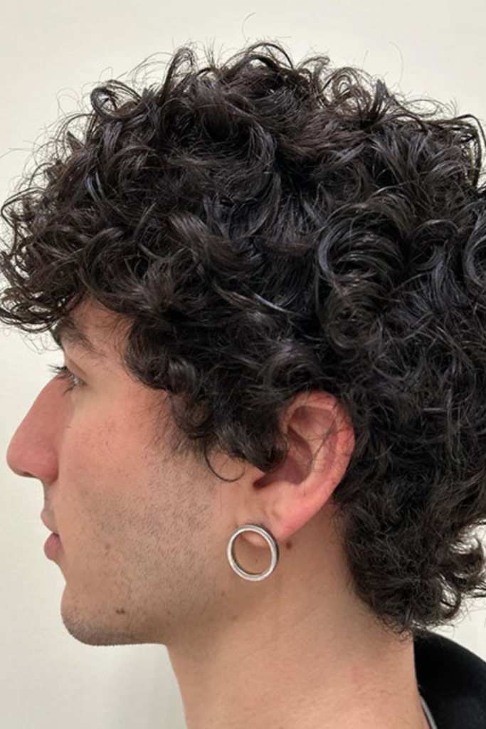 Curly Mod haircut
