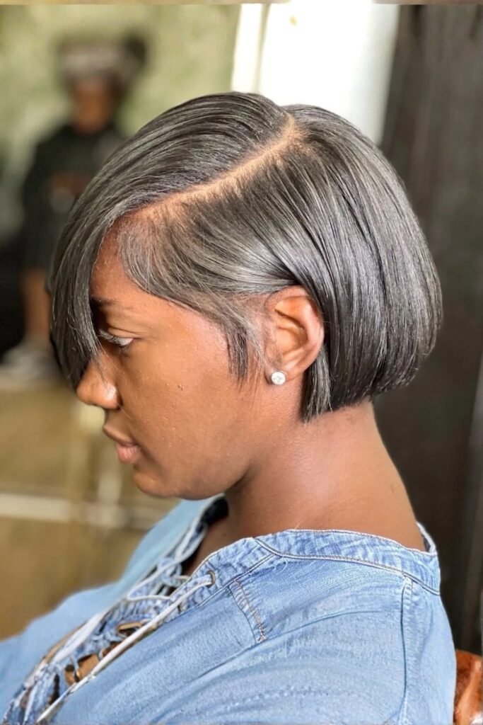 Ear-Length Bob With Bangs