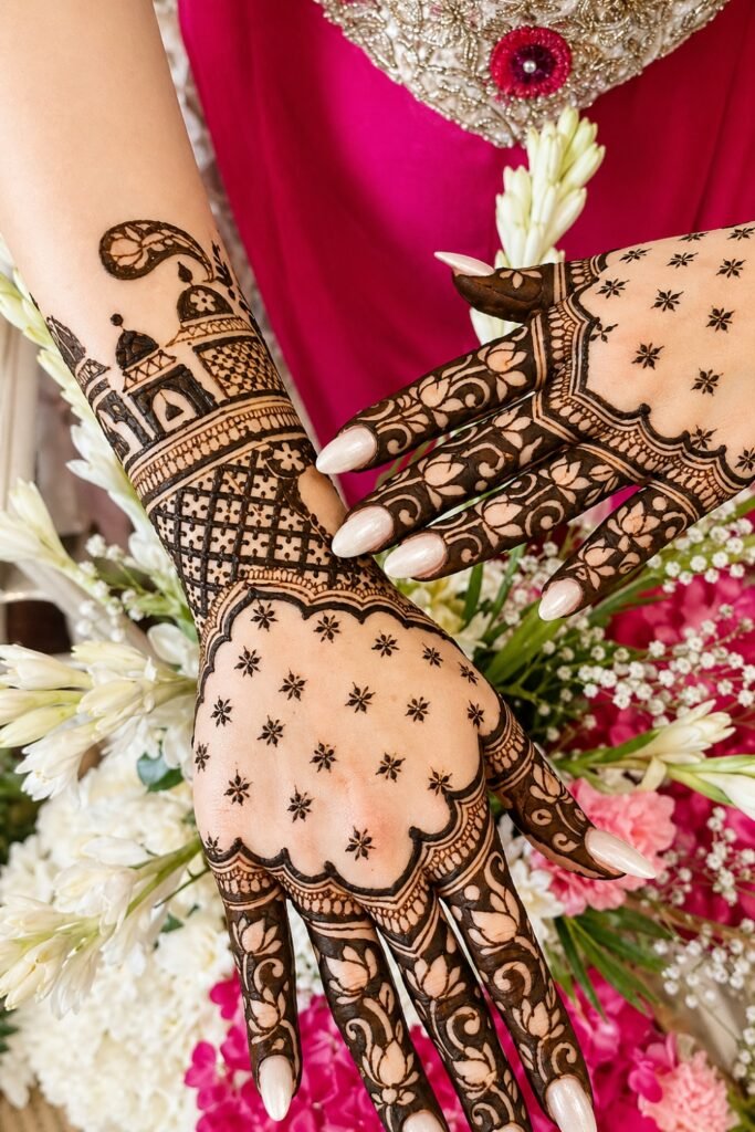 Elegant Mesh and Shaded Floral Art