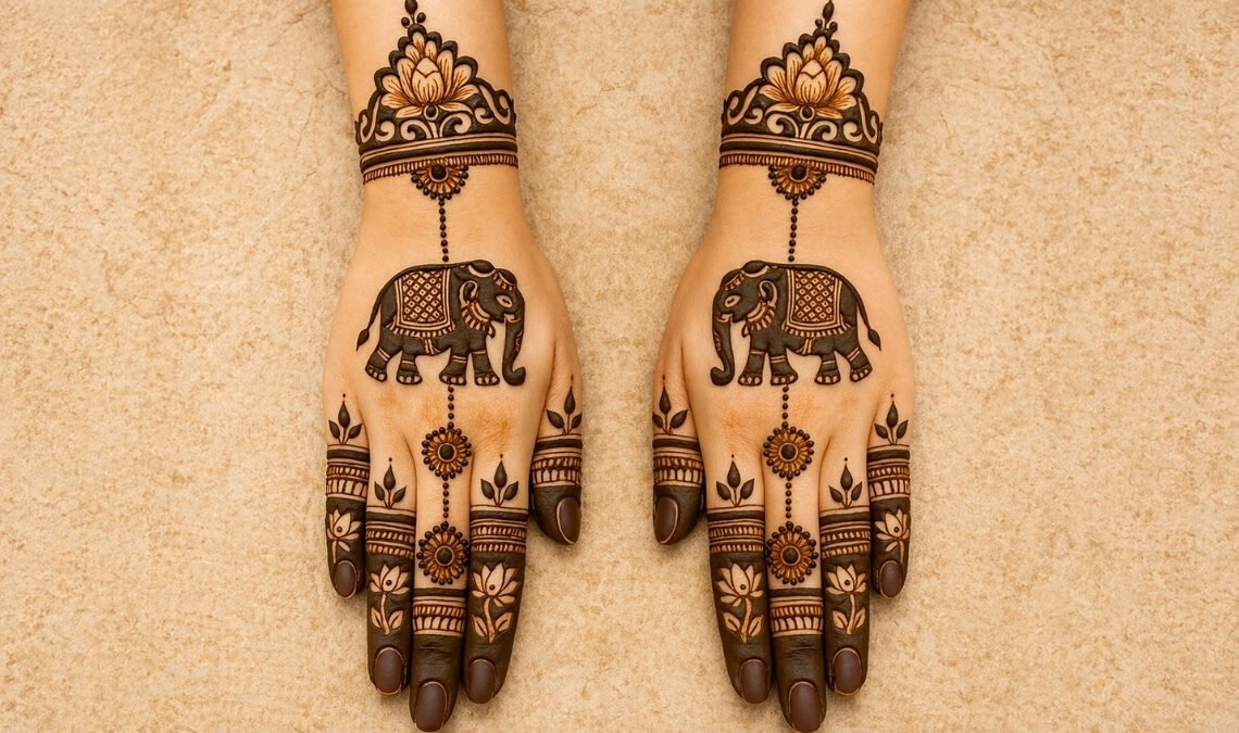 Elephant Mehndi Design
