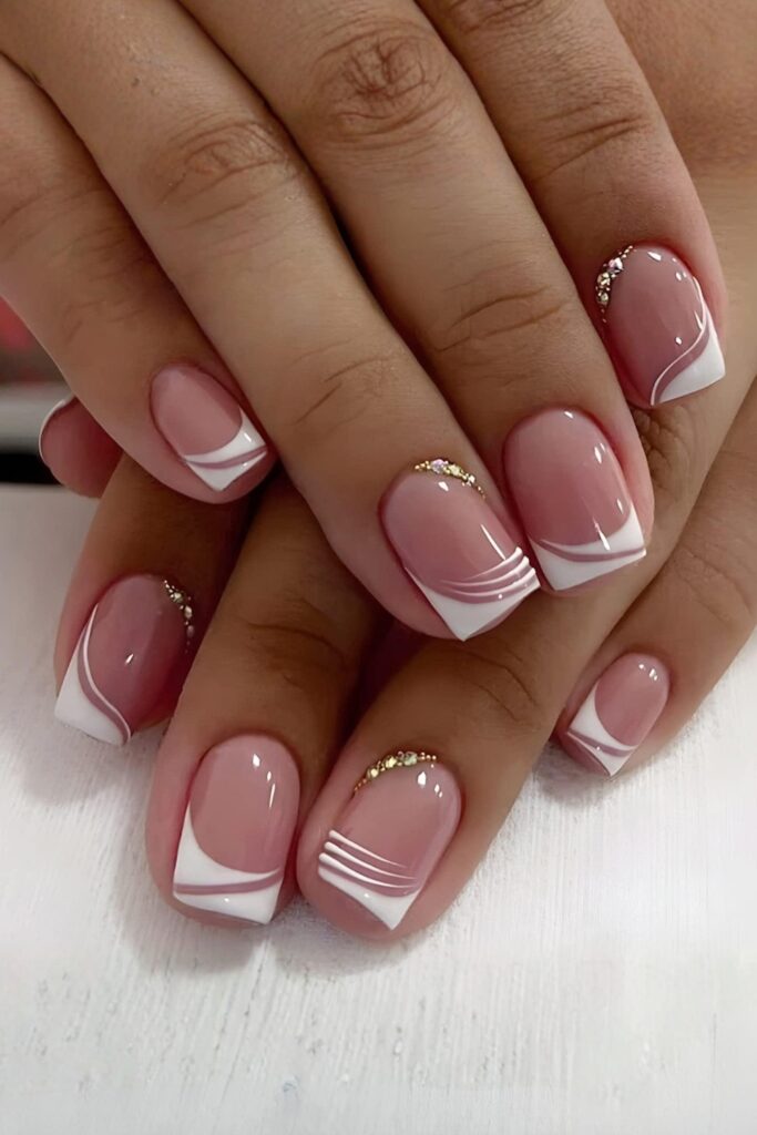 Fresh Short Square Pink Manicure