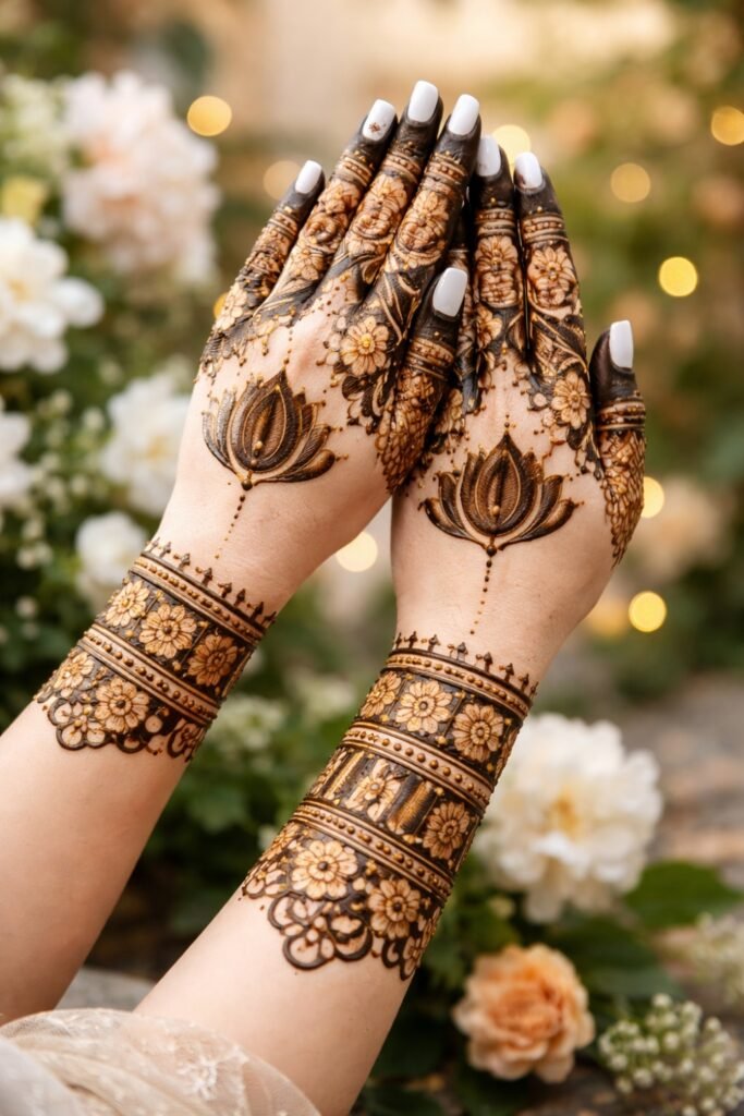 Full-Hand Bridal Lotus Majesty