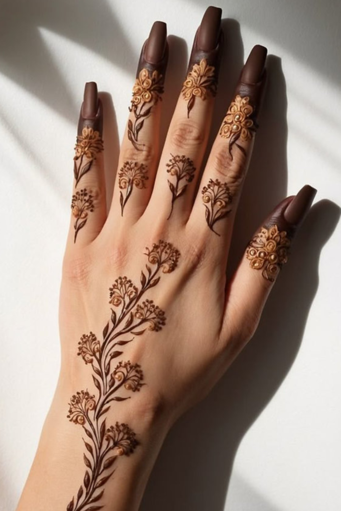 Full Hand Vine and Leaf Coverage