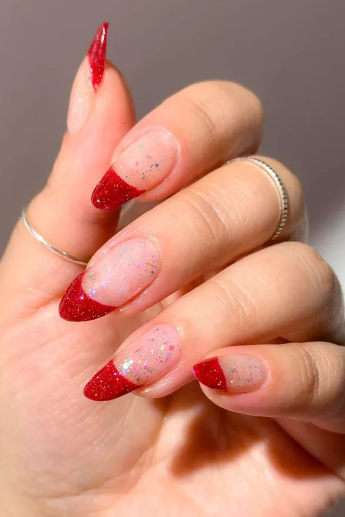 Glitter French Tips