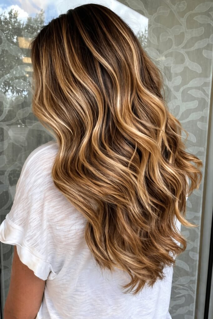Golden Blonde Highlights