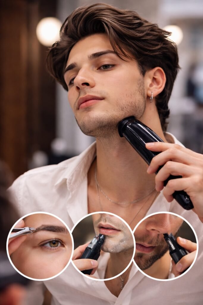 Groom Your Facial Hair And Eyebrows