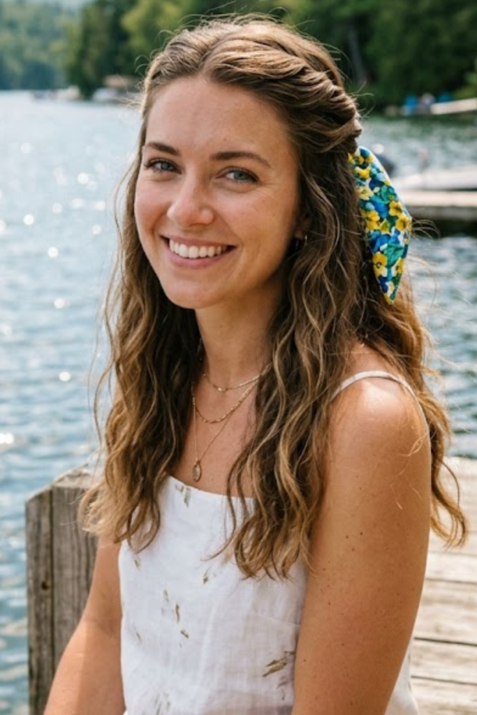 Half-Up Twist with Scrunchie