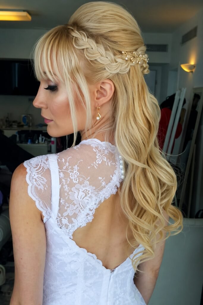 Halo Braid With Bouffant