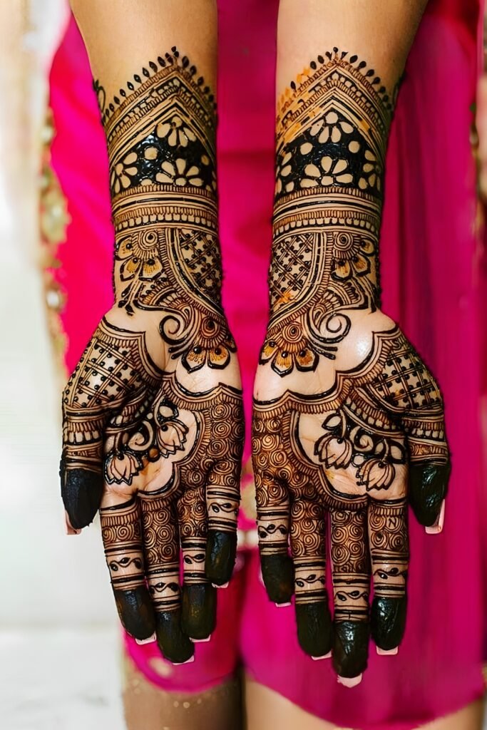 Indo-Arabic Bridal Lotus Opulence