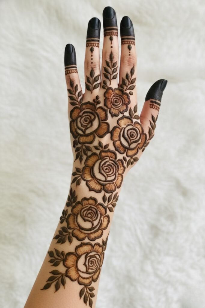 Intricate Full-Hand Layered Rose Opulence