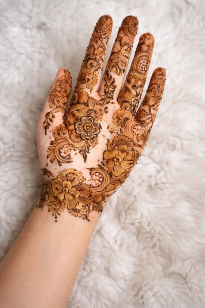 Layered Bridal Floral Romance