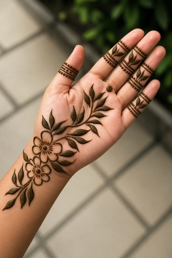 Light Palm Leaf Pattern
