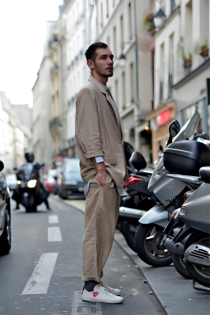 Parisian men's style: Loose-Cut Suits
