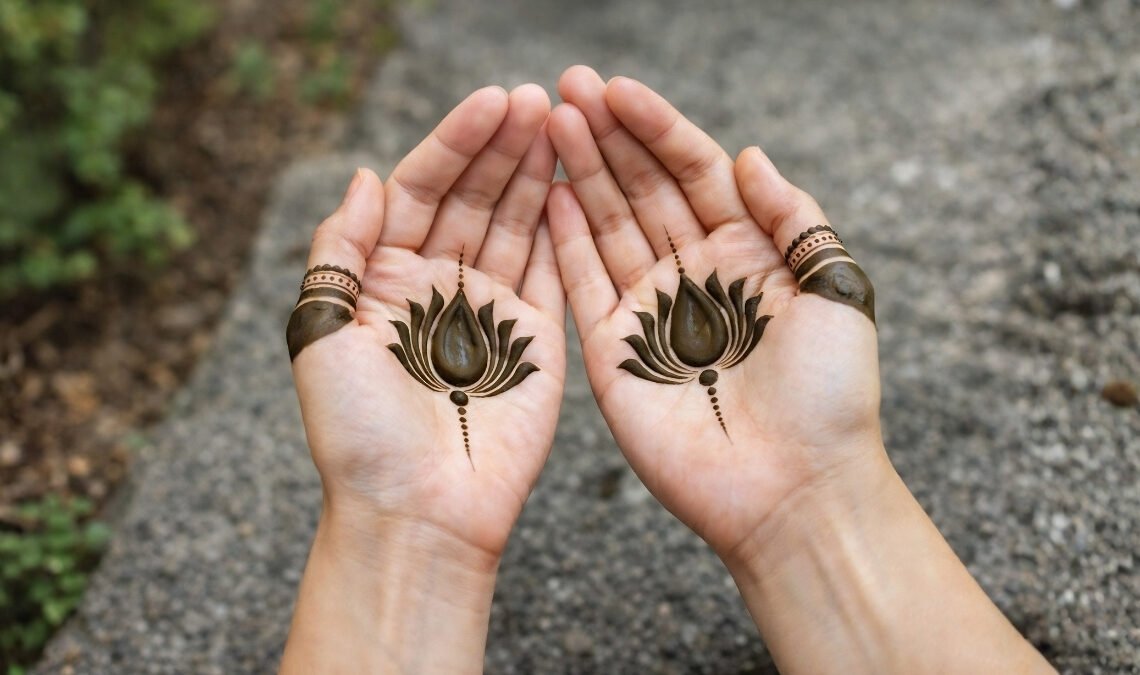 Lotus Mehndi Design