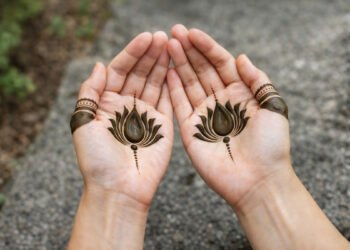 Lotus Mehndi Design