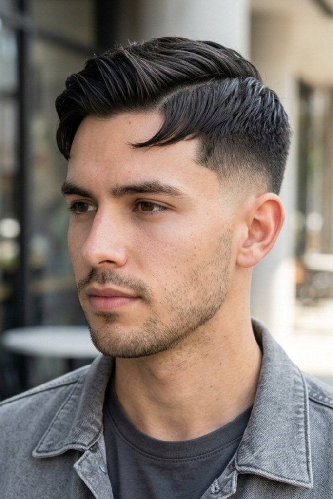 Comma Hair With a Low Taper