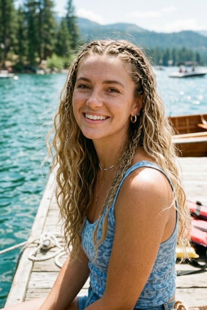 Mini Braids with Beachy Waves
