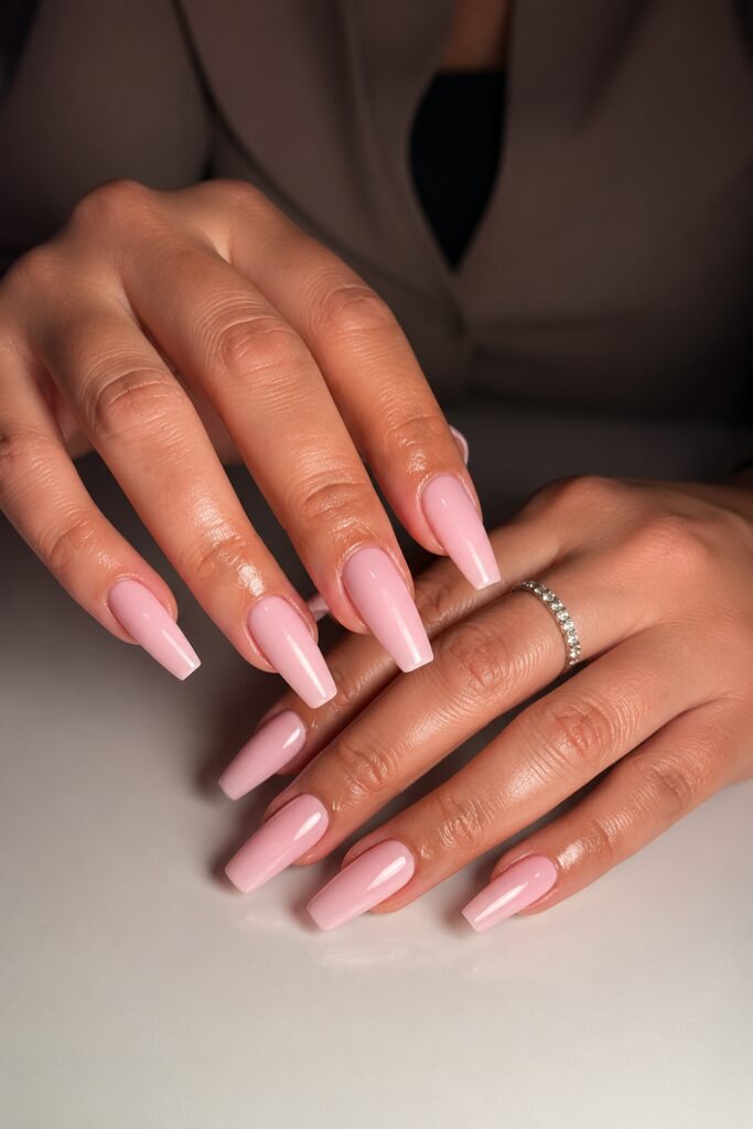 Modern Nude Soft Coffin Nails
