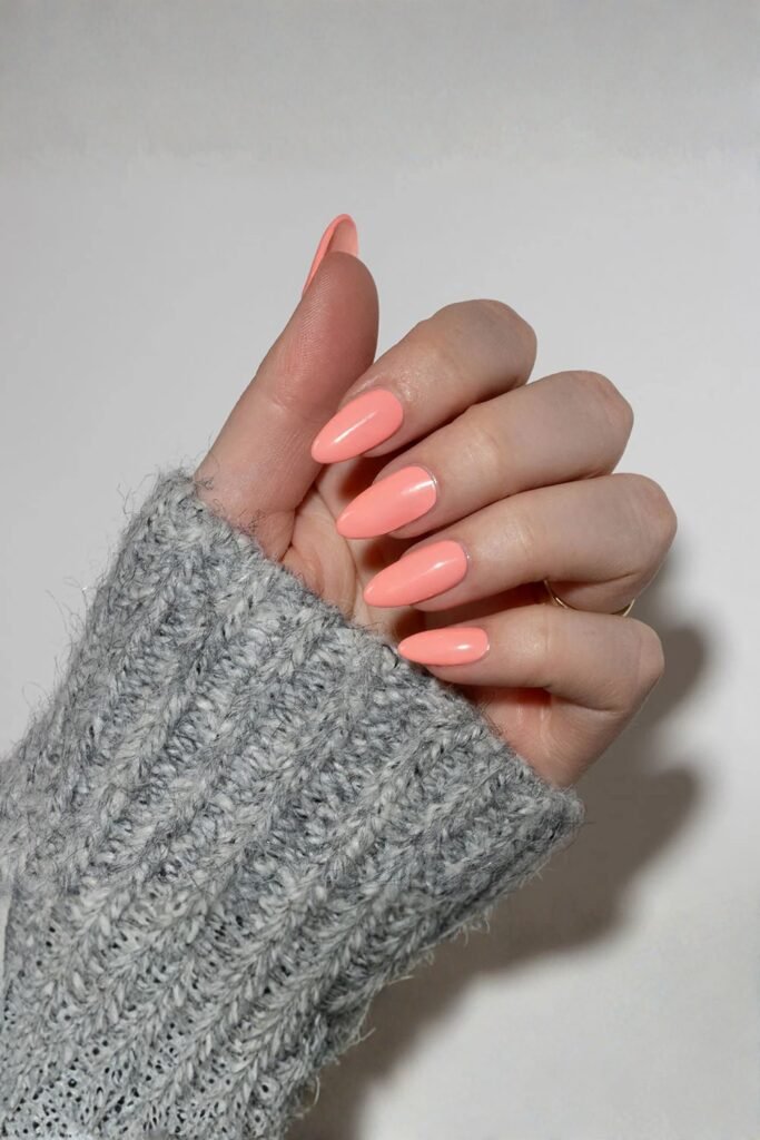 Peach Chrome Glaze April Nails