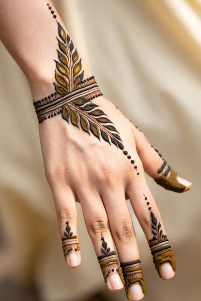 Simple Leaf Wrist and Finger Trail