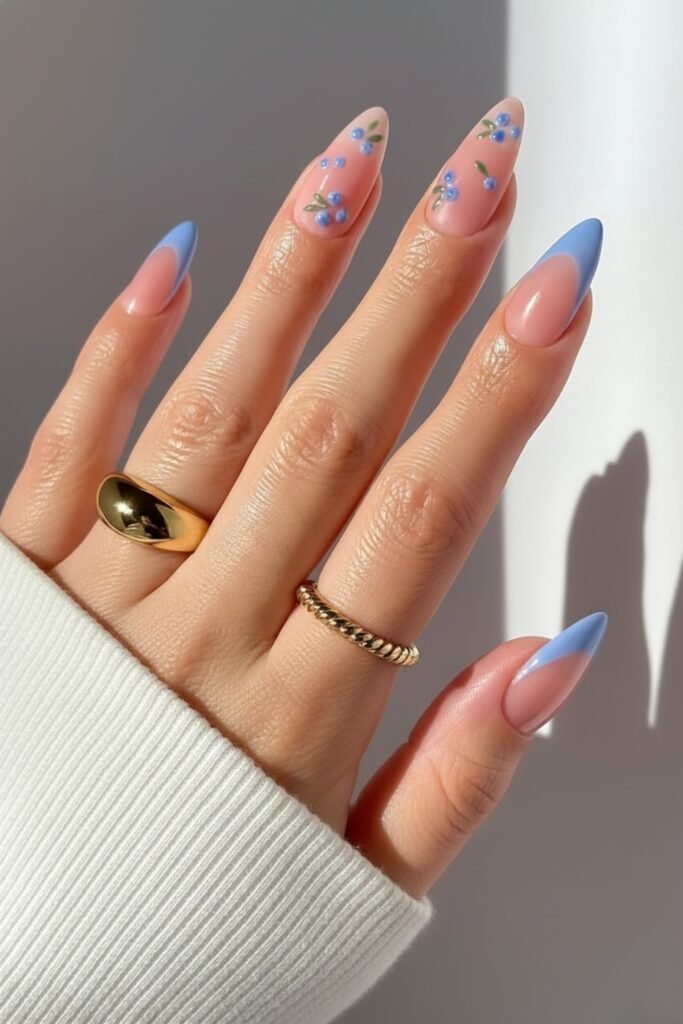 Soft Pastel Almond April Nails