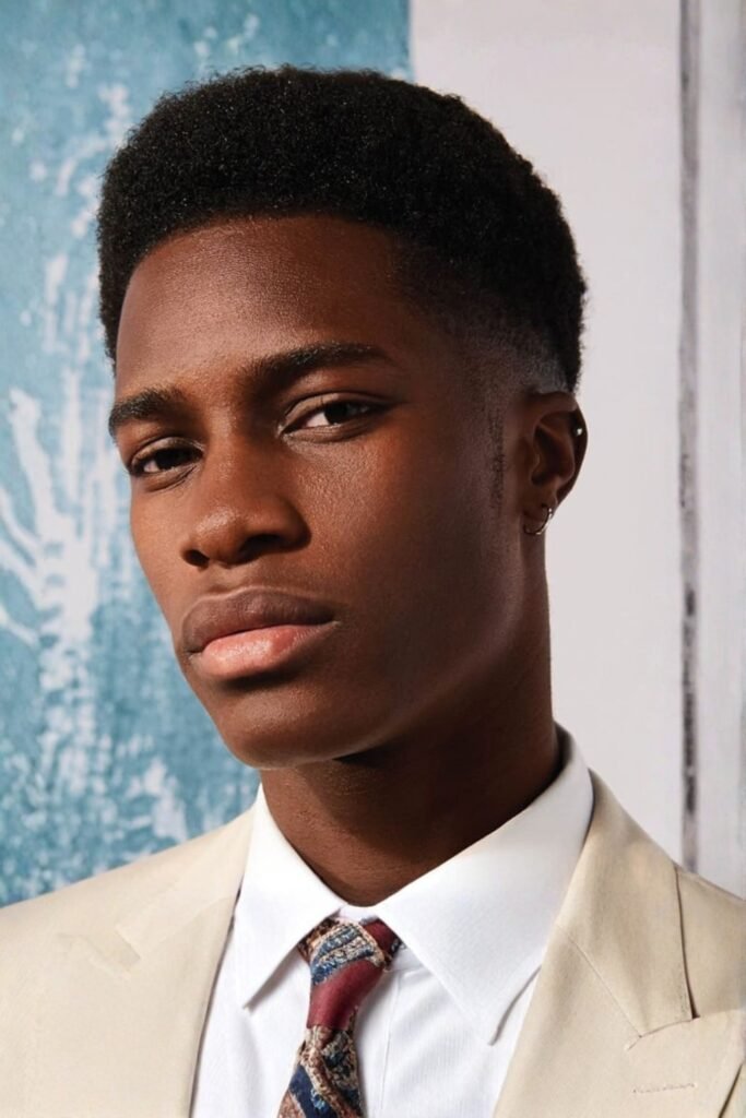 Temple Fade + Slick Back