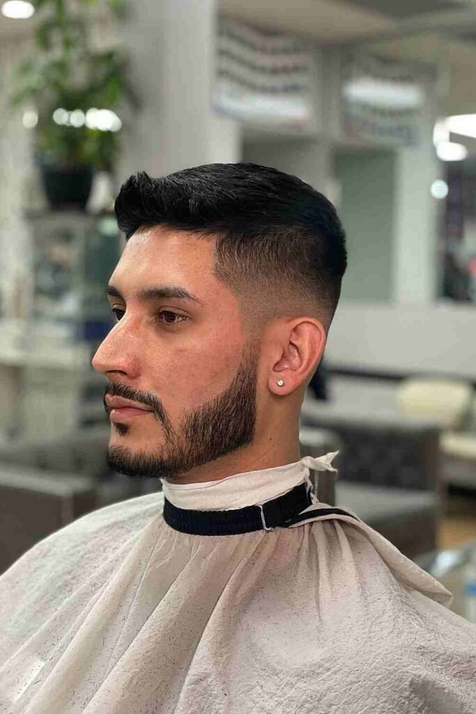 Textured Quiff With Classic Taper Fade